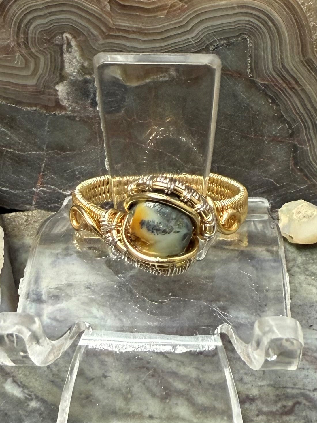 Red Marcasite Ring