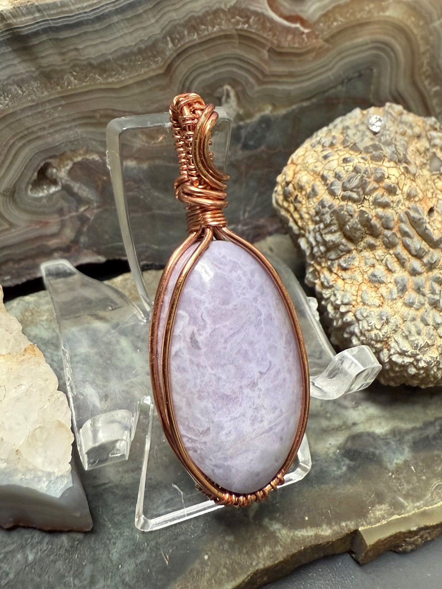 Purple Cloud Agate
